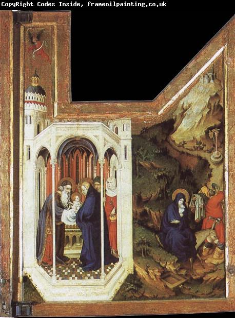 BROEDERLAM, Melchior Annunciation and Visitation